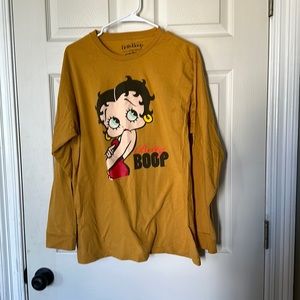 Betty Boop Yellow Long sleeve shirt